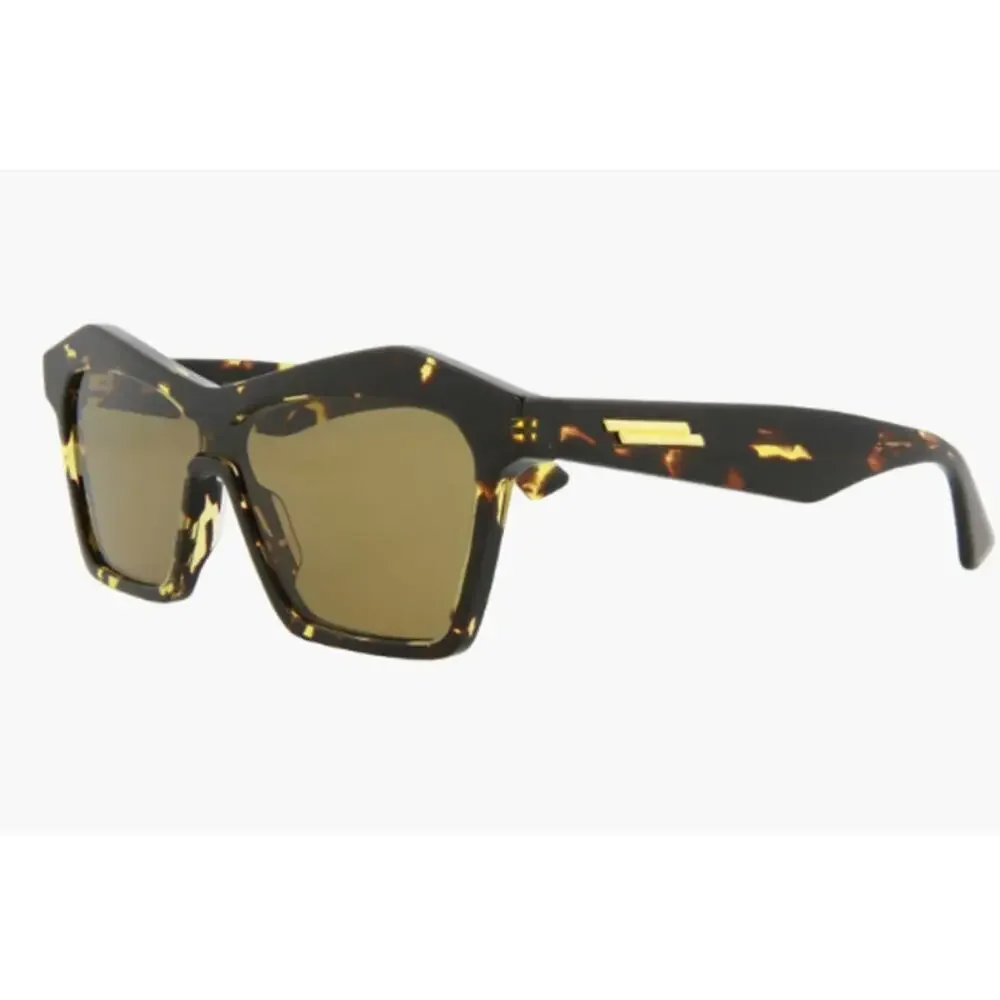 Bottega Veneta 99mm Cat Eye Sunglasses Havana Brown